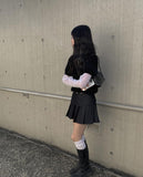 Soft Angora Short Sleeve Cardigan