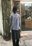 PIE PLEATS BLOUSE