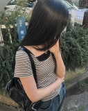 Solid Stripe Short Sleeve T-Shirt