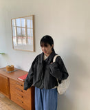 Hani Pocket Collar Cropped Jumper