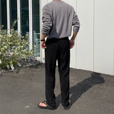 Air Cool Banding Semi Wide Slacks