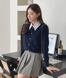 Ebon Shirt Layered Cardigan