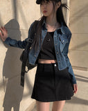 Crack square leather cross bag