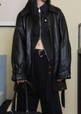 2BB QUILTING LEATHER COAT
