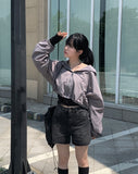 Nulls Damage Short Denim Pants