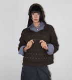 NETTED HOOD KNIT