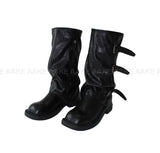 SLOUCH BUCKLE BOOTS