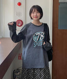 Eluki pigment color matching printing long sleeve tee