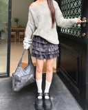 Shishu Pocket Buckle Leather Shoulder Crossbody Bag