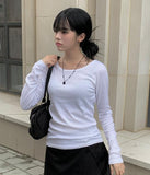 Dizzy Round Slim Long Sleeve T-shirt