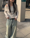 Nez Off-Shoulder Ribbon T-shirt