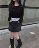 Kenzie Back Slit Bolero Strap Knit