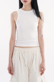 Akaroa vintage cropped sleeveless top