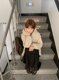 Enno Belt Corduroy Banding Long Skirt