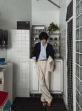 Ablik three tuck linen slacks