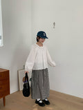 Erin Check Banding Long Skirt