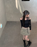 Awesome Choker Off Shoulder Ribbon Tee