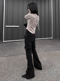 3 hole ribbon knitwear