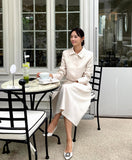 Renea Satin Flare Skirt