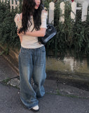 Dickie Washing Wide Denim Pants