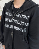 Tevi Lettering Crop Hoodie