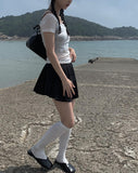 Capo Pleated Mini Skirt