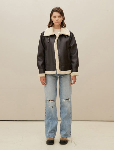 SPERONE B3 ムスタン ムートンジャケット フェイクB3ムスタンジャケット (ブラック) - SPERONE | 60