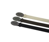 SUEDE OVAL BUCKLE BELT