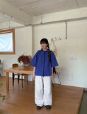 Dewone Parachute Banding String Jogger Pants