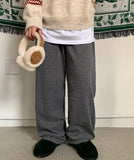 Fenme Brushed Banding Layered Pants