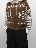NORDIC KNIT HOODIE