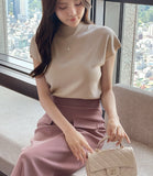 Softy plain short-sleeved knit