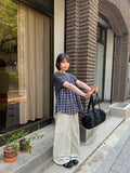 Heyou Summer Banding Wide Cargo Pants