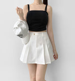 A-line Inner Button Stylish Skirt Pants