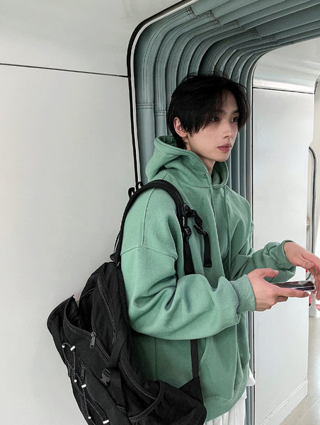 COSYHARU (コシハル) - [COS]カンガルーフーディ-セミオーバー