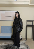 2BB QUILTING LEATHER COAT