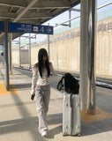 Boarding Grey Wide Denim Pants