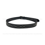 35mm real leather stud belt