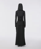 Hooded High Neck Long Sleeve
