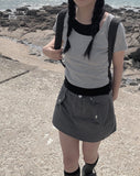 Karoo nylon-string mini skirt