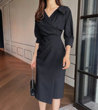 Vinta Collar Shirring One Piece