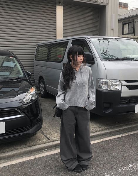 【Anyone more】[A/M] Ket Back Bijo Autumn Wide Pants Anyone more (エニワンモア) - [A/M]ケットバックビジョ秋ワイド