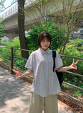 Viewer Summer Stripe Short Sleeve Shirt