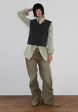 CRACK LEATHER VEST