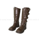 LAYERED BUCKLE BOOTS