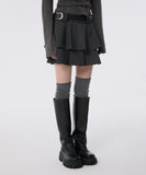 Layered Pleats Skirt