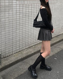 In-the-Low Belt Pleated Skirt Pants