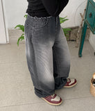 Hibis corduroy washed wide pants