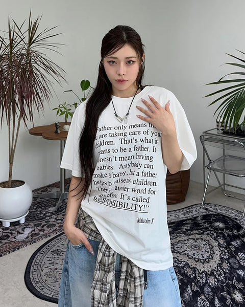 【SATIIIZ】Fade Lettering T-Shirt SATIIIZ (サティーズ) - フェードレタリングTシャツ / Fade