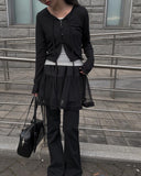 Capy Layered Tiered Mini Skirt